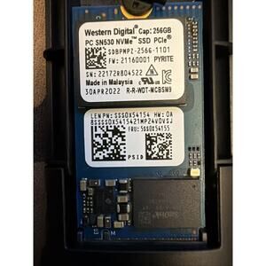 WD Western Digital 256GB PC SN530 NVMe SSD SDBPMPZ-256G-1101 Tested Working EUC